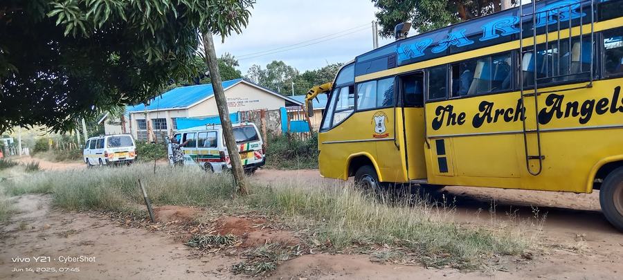 Students departing for a mentorship trip to University of Embu