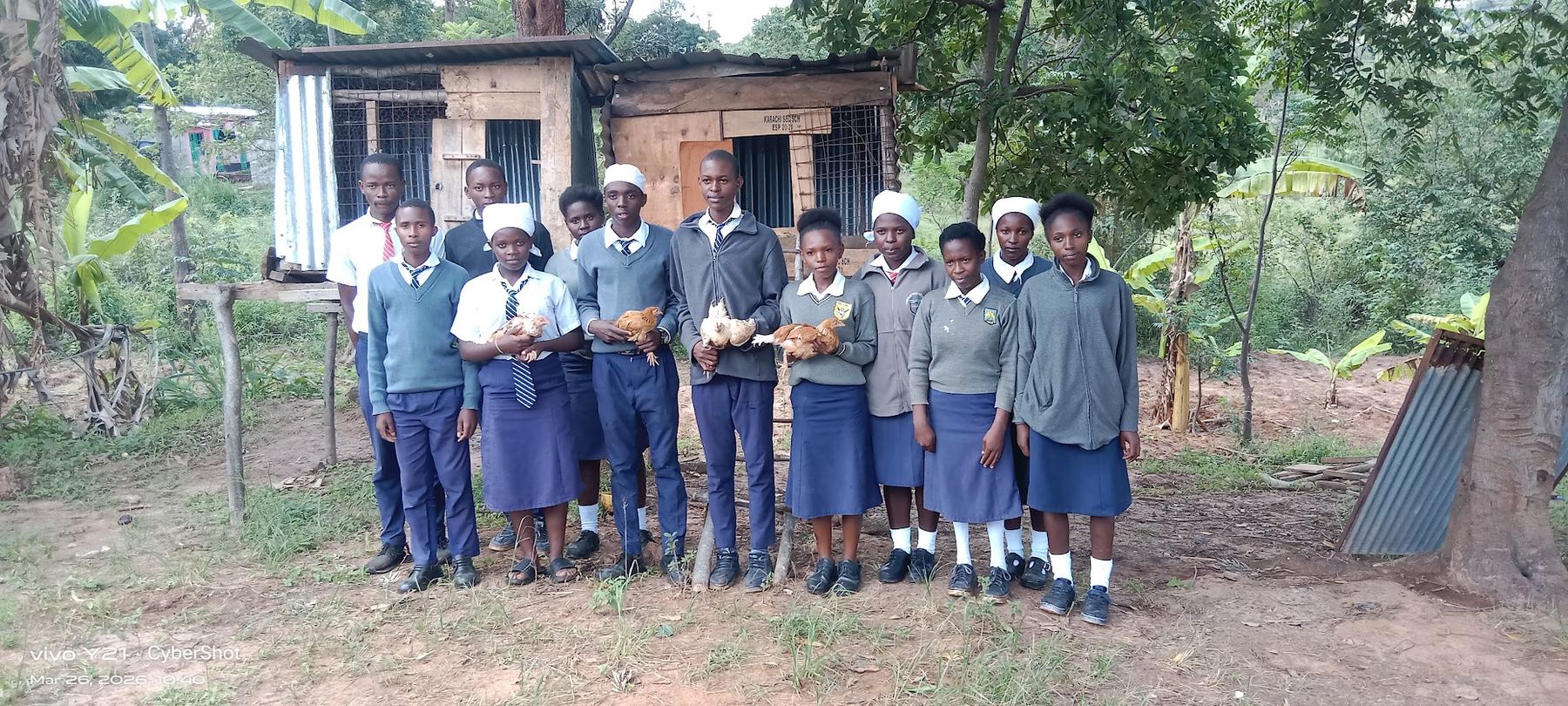 Agriculture class in the field at DEB Kabachi Senior School