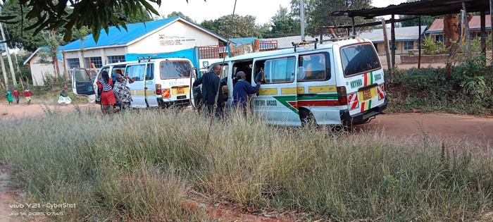 Students departing for mentorship at University of Embu